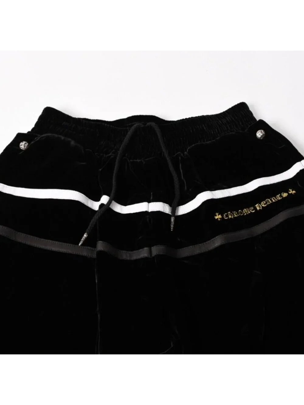 Chrome Hearts Velvet Tracksuit Pants S Crossball